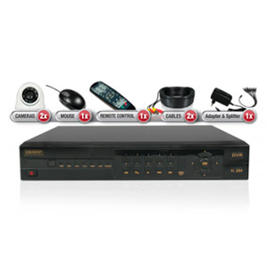 Eminent Kit Videovigilancia 4 Ports 500gb 2 Camaras Min Dome Interiores  Em6110